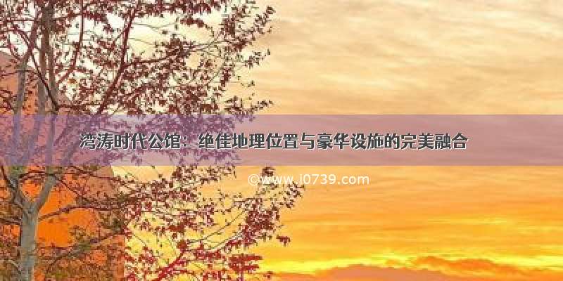 湾涛时代公馆：绝佳地理位置与豪华设施的完美融合